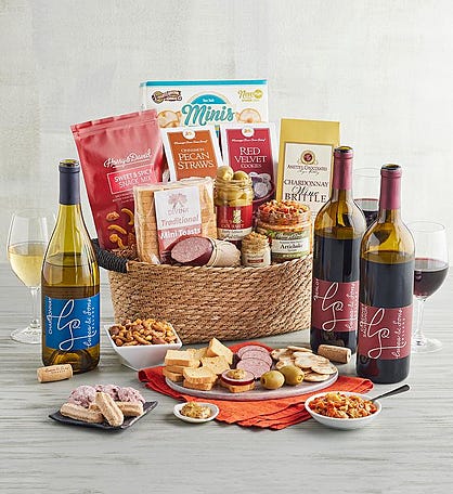 Lucca & Sons™ Deluxe Wine Lover's Gift Basket